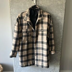 Flannel Tan + Black Coat
